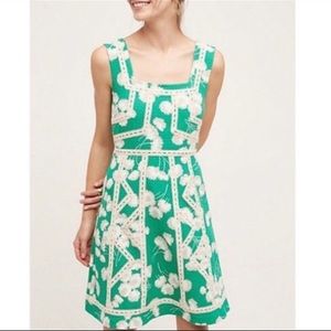 Anthropologie Maeve Green Tank Dress